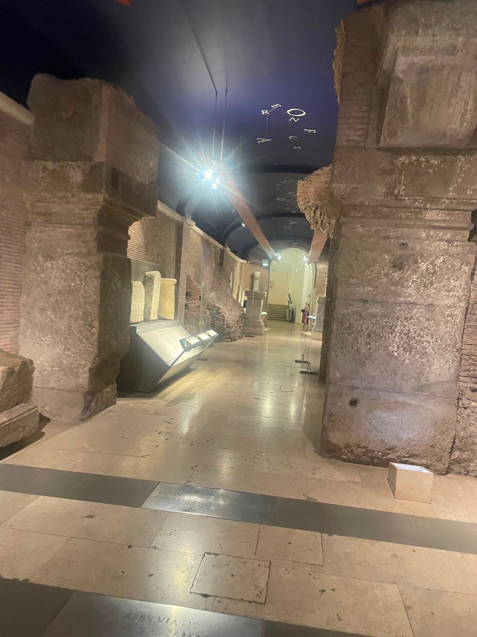 underground museum corridor