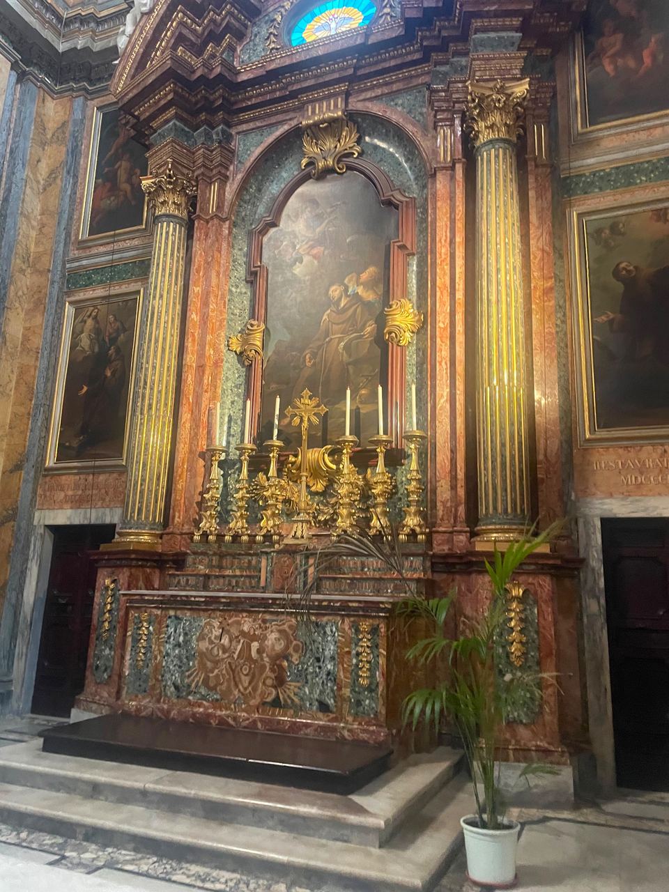 church side altar interior