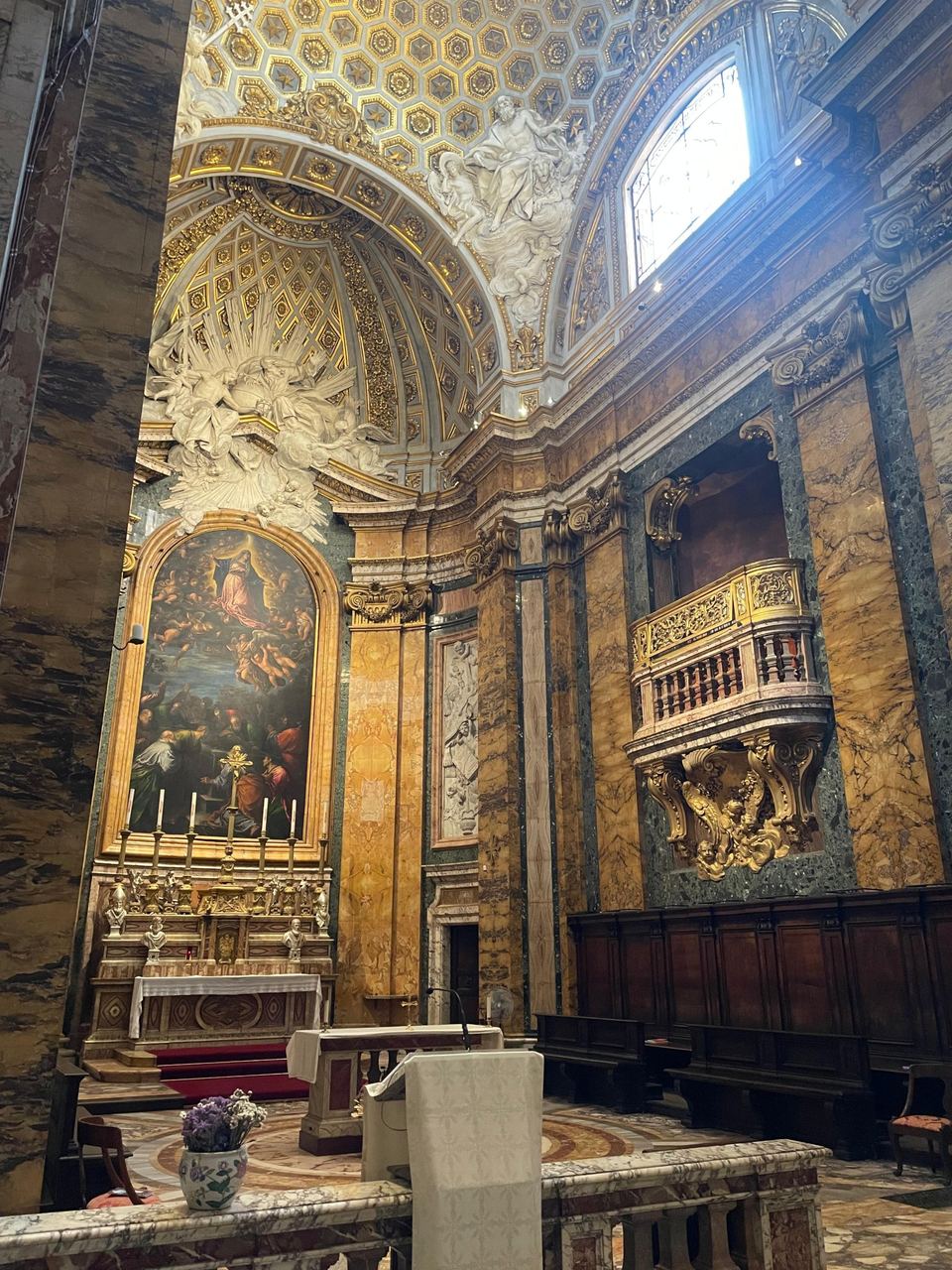 baroque church chapel interior