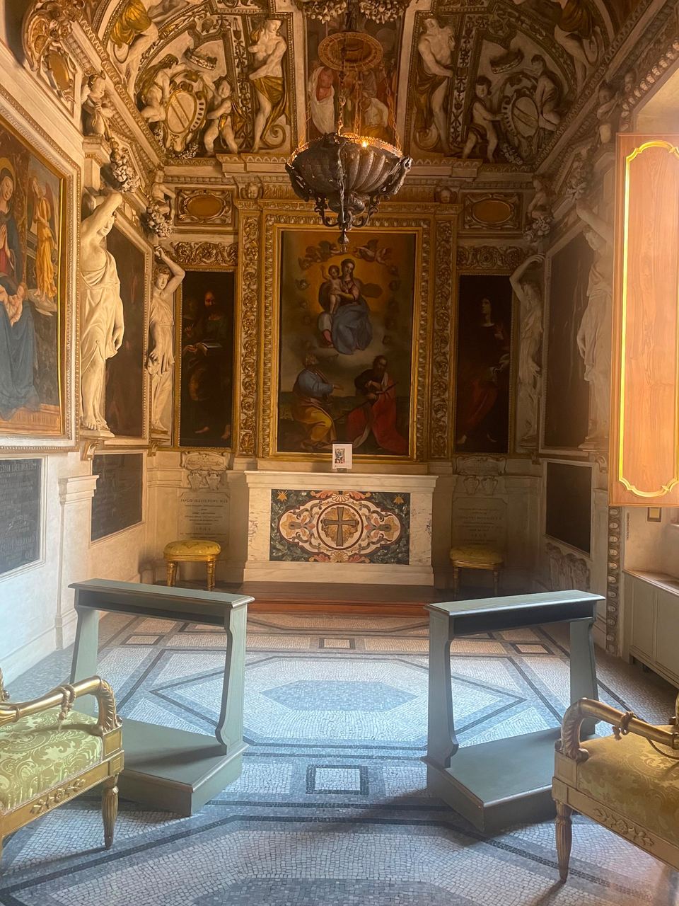 ornate palatial chapel interior